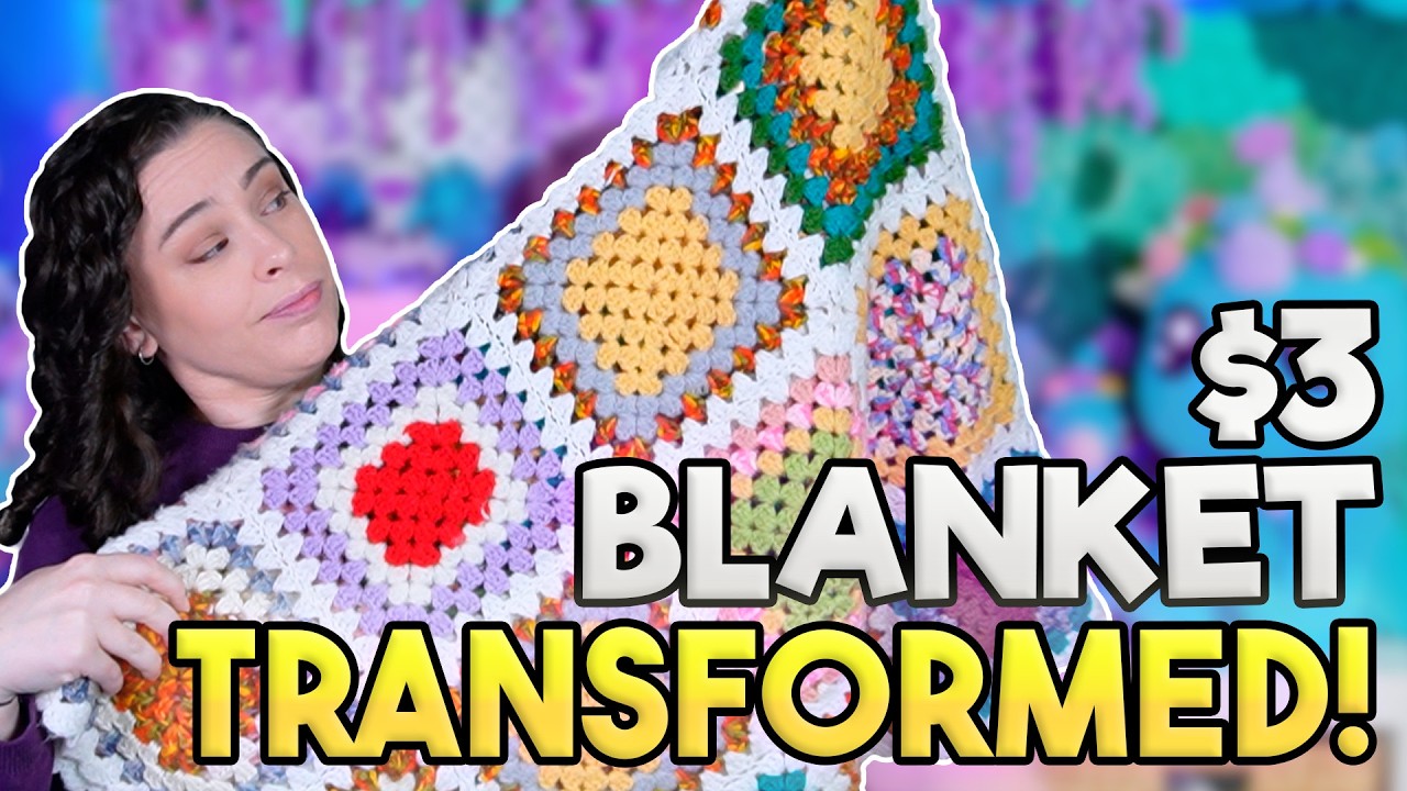TRANSCROMATION! Giving New Life to an Old Crochet Blanket