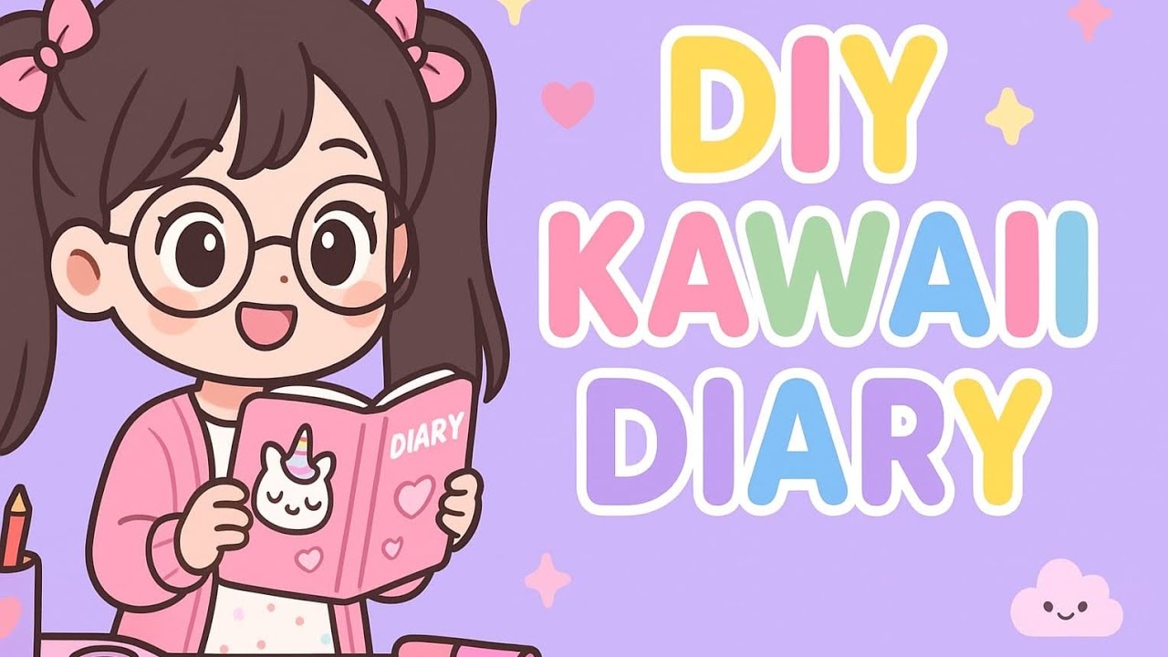Handmade kawaii diary 😳 || kawaii diary without glue || how to make kawaii diary at home?