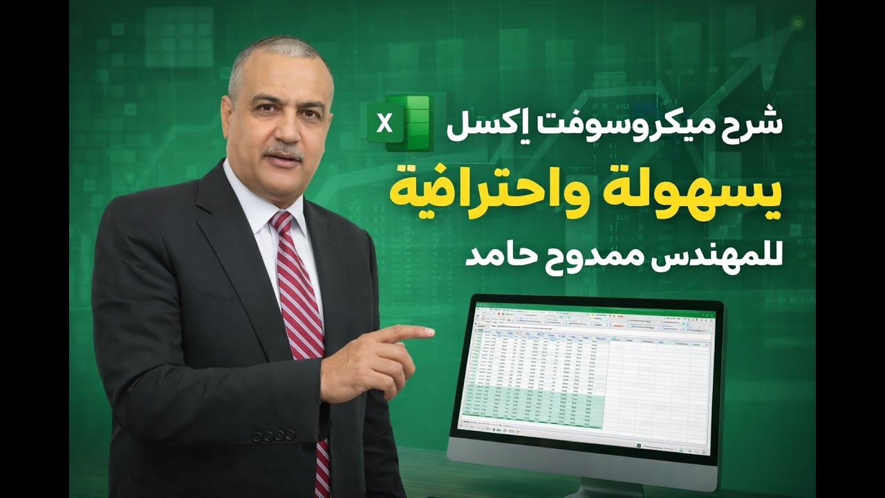 Microsoft Excel for Beginners IF, SUM, SUMIF, SUMIFS and others اتعلم الاكسل من الصفر تابع الفيديو
