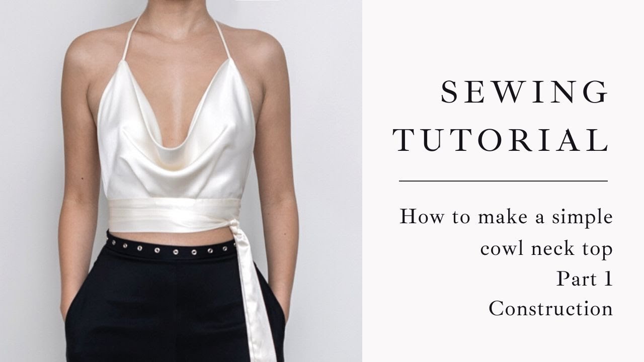 How to Make a Simple Cowl Neck Top