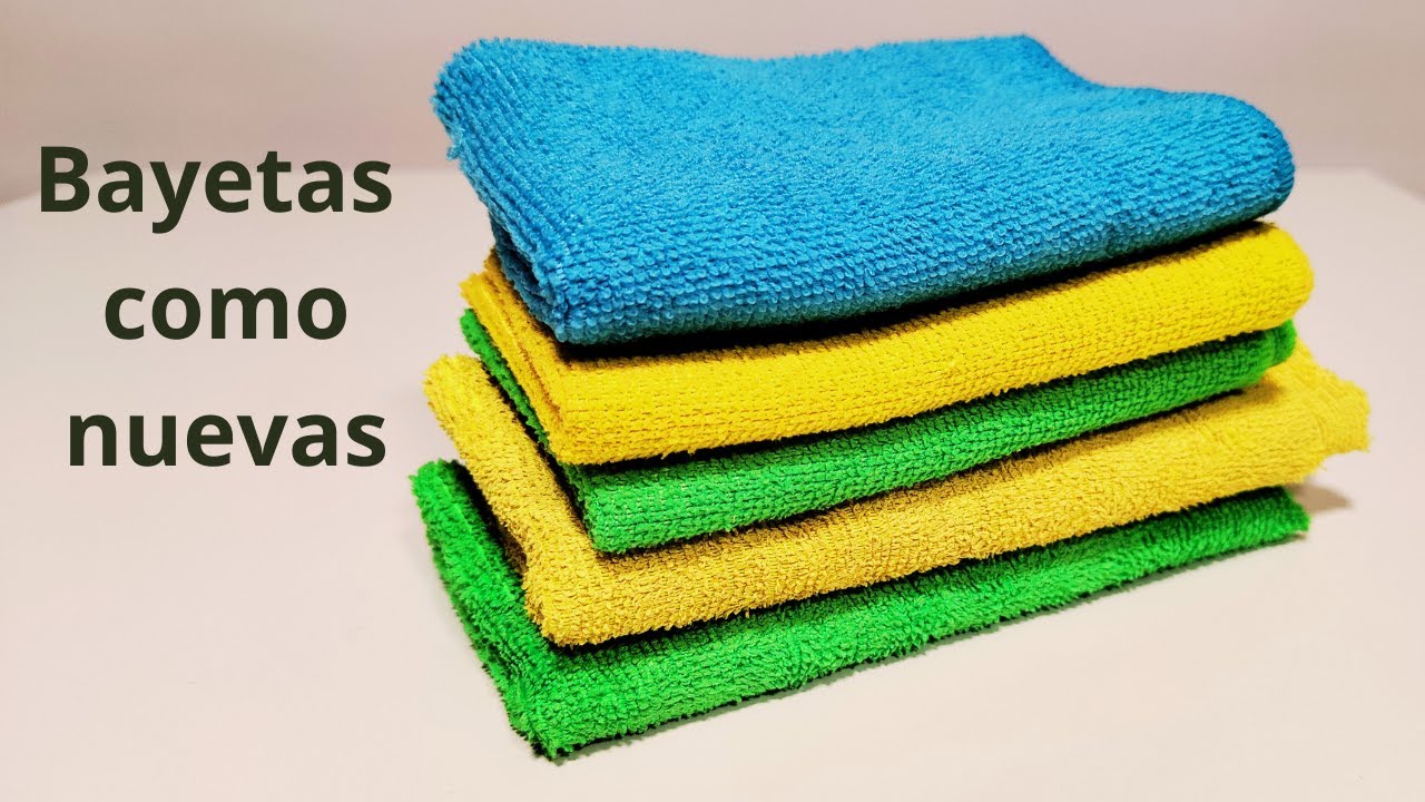 Como LIMPIAR y DESINFECTAR BAYETAS de MICROFIBRA
