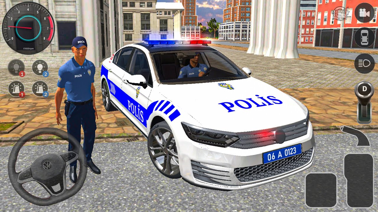 Volkswagen Passat Türk Polis Arabası Sürüş Oyunu - Polis Oyunu 2025 #162 - Android GamePlay