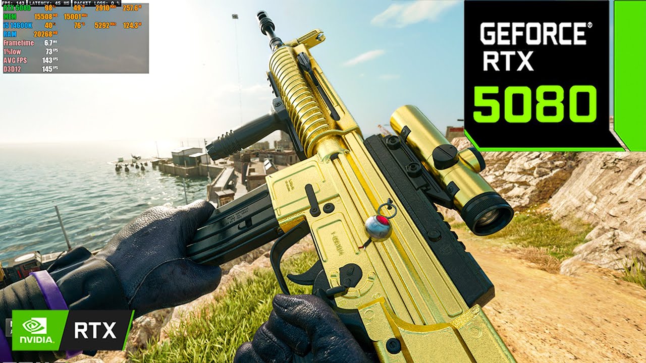 Call of Duty: Warzone | RTX 5080 16 ГБ (максимальные настройки 4K, DLSS вкл.)