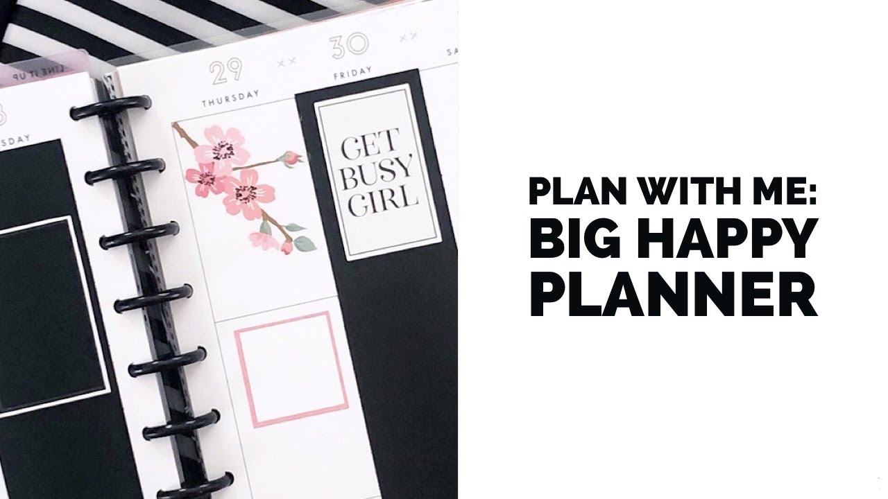 Plan With Me // Big Happy Planner // August 26, 2019 // New Be Happy Box stickers