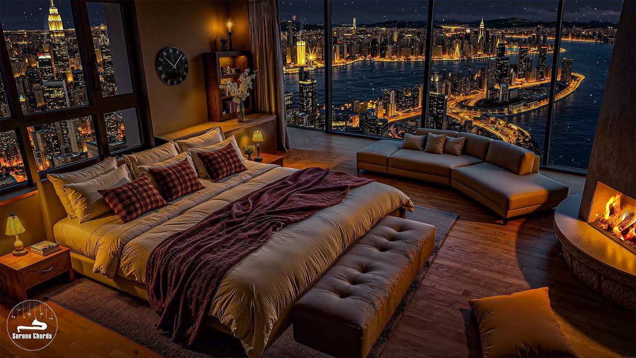 Harmonious Jazz Music For A Mood Enhancement - Sweet Jazz Melodies In A Warm Bedroom For A Relaxing