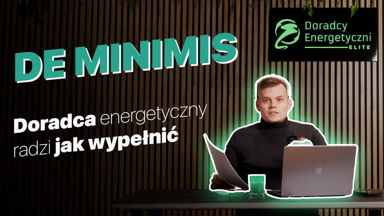 Poradnik wypełniania DE MINIMIS | Doradcy Elite