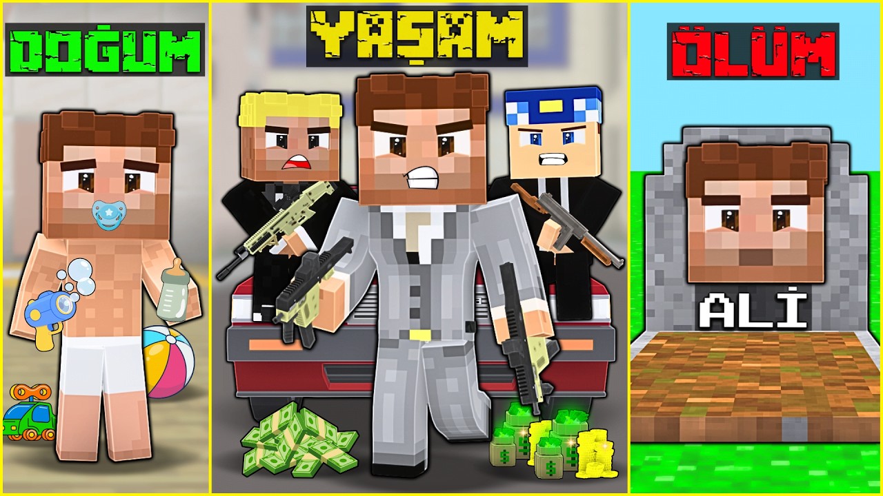 DOĞUMDAN ÖLÜME DOĞRU MARAZ ALİ'NİN HAYATI! 😱 -Minecraft