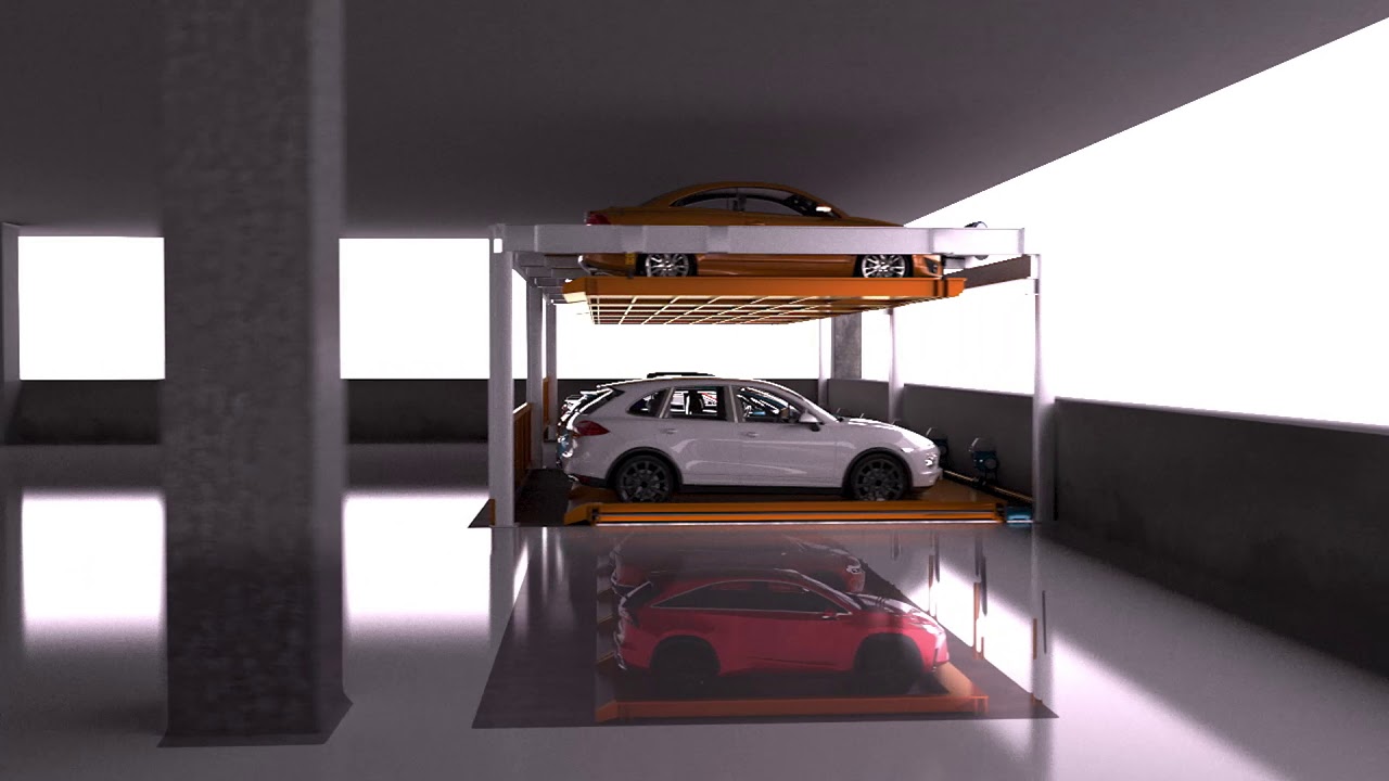 ParkPlus 2-High 1-Deep (w/ Pit) Lift-Slide Puzzle Parking System