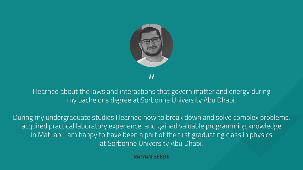 Sorbonne Abu Dhabi Alumni Success Stories