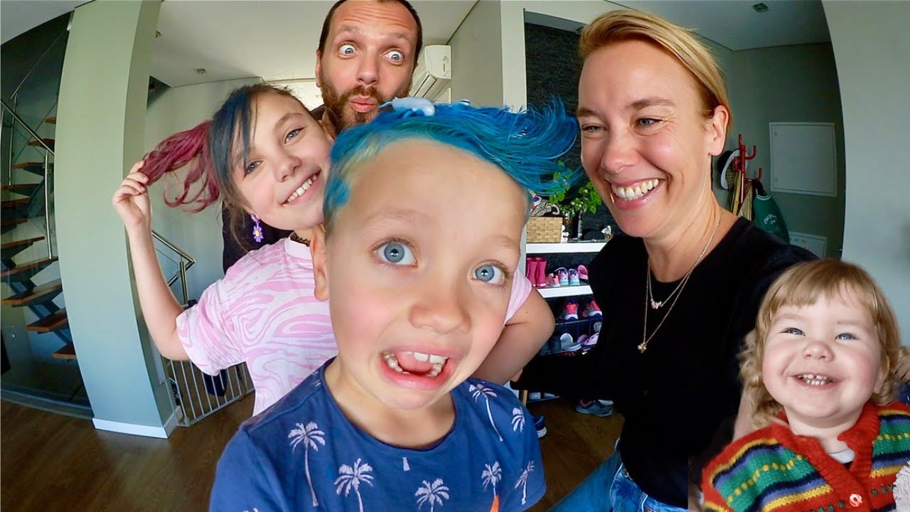 Alma & Harry boxas på Crazy Hair Day VLOGG