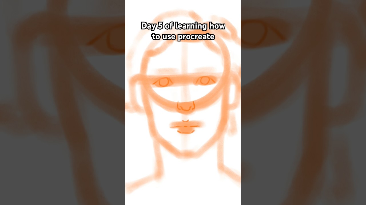 Day 5 of learning how to use procreate 🧡 