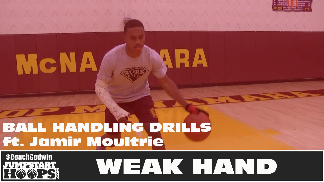 3 Ball Handling Drills to Develop your Weak Hand - Coach Godwin Ep: 182