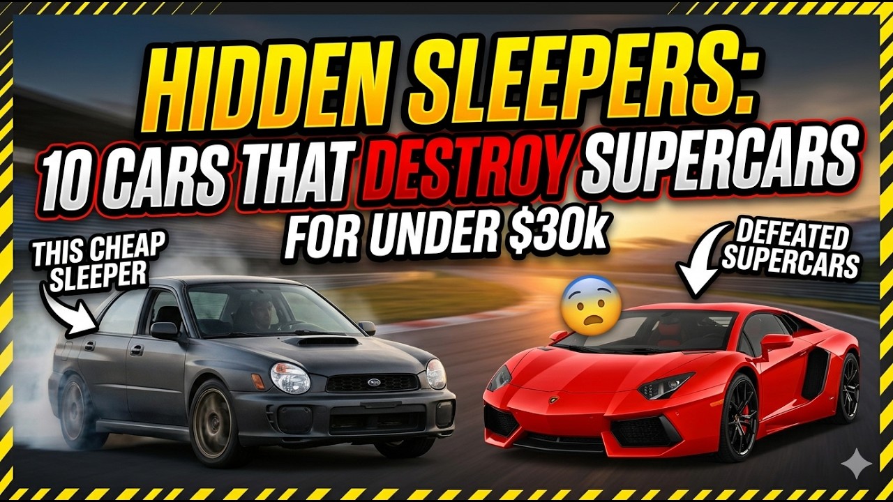 Hidden Sleepers: 10 Cars That DESTROY Supercars For Under $30k.