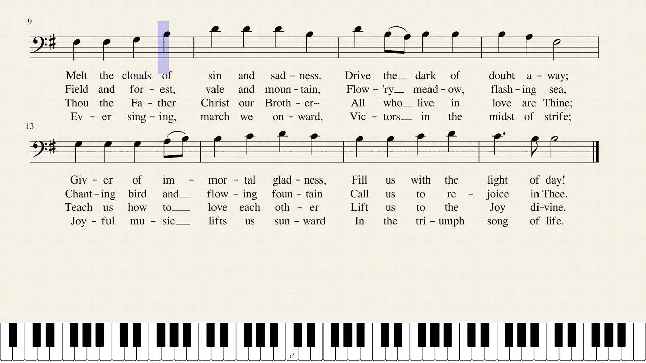 Joyful, Joyful We Adore Thee(Tenor)