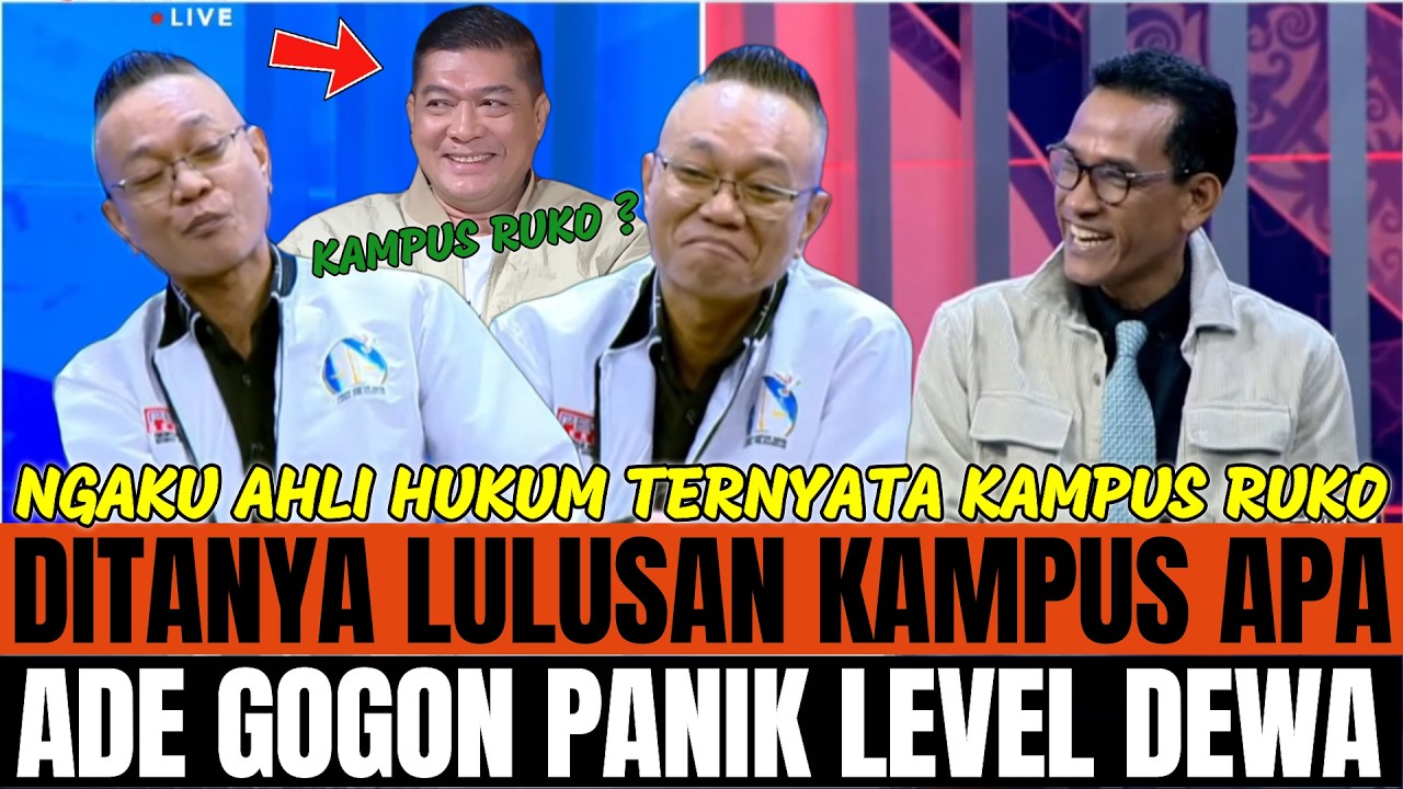 NGAKAK !! DITANYA LULUSAN KAMPUS MANA OLEH REFLY,ADE GOGON PANIK LEVEL DEWA