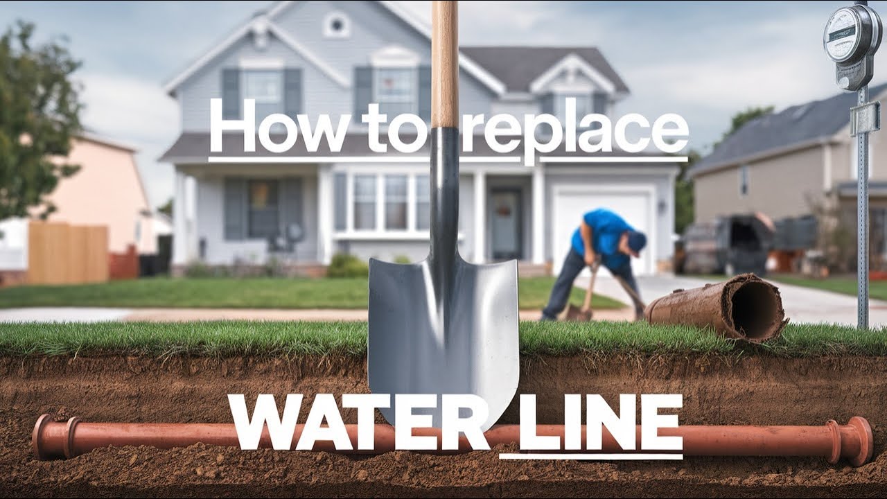 Watch the Pros replace the Main Water line, House to Meter