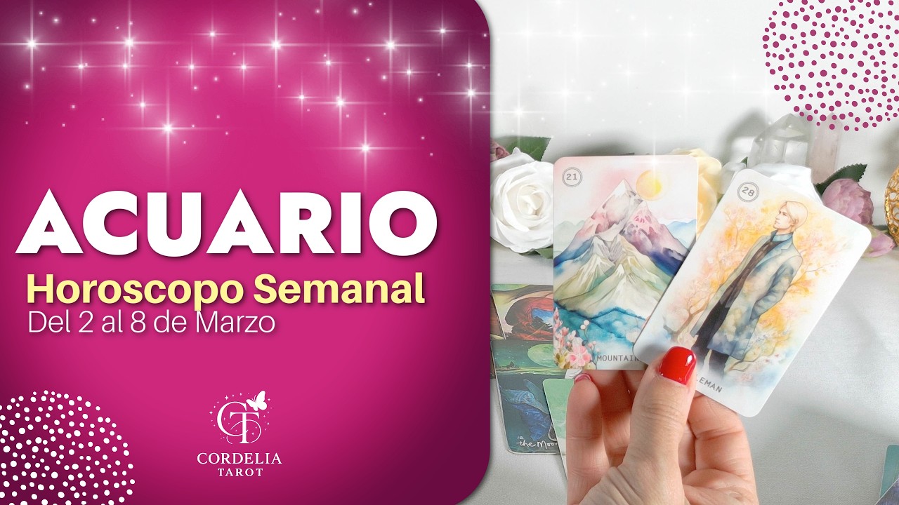 ACUARIO! ♒️ MERECES LA VERDAD Y CREEME QUE ESTA SEMANA LO OCULTO SALE A LA LUZ! DESPUES PAZ