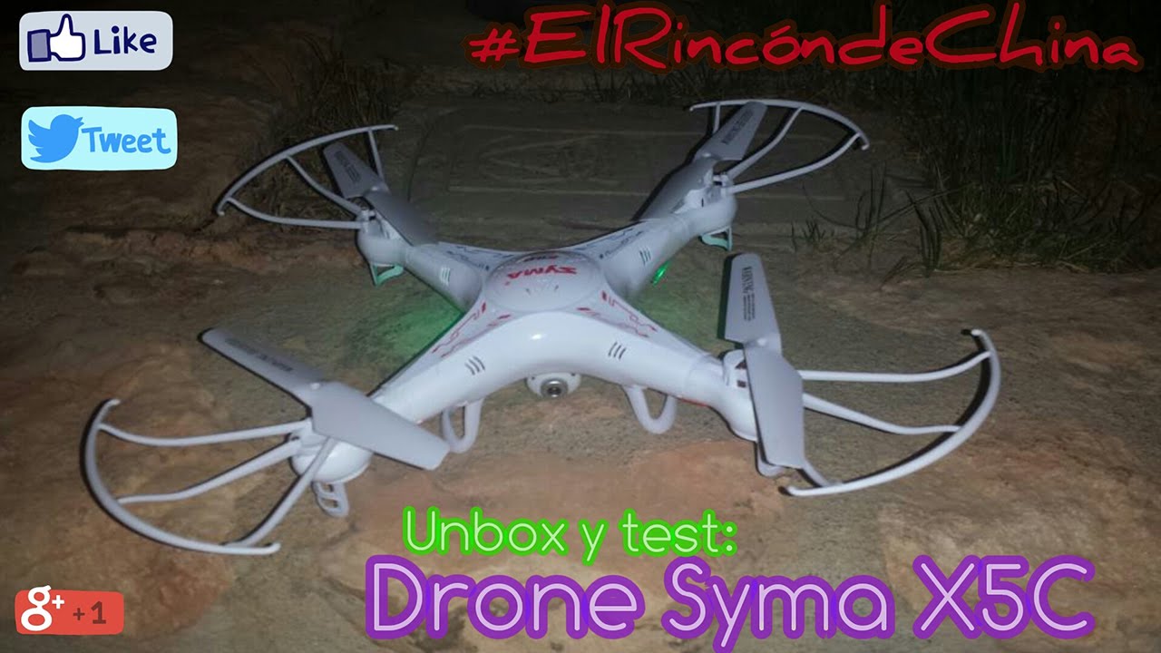 Drone Syma x5c (Quadcoptero y cámara 2MP) -- Unbox y test de vuelo, compra en Aliexpress