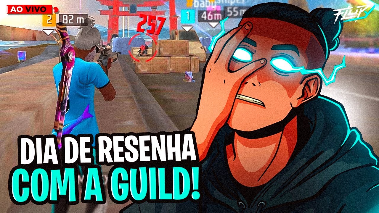 💙 FLUPY - AO VIVO 💙 SQUAD DA RESENHA COM A GUILDA! 💙 FREE FIRE EMULADOR 💙 #300K