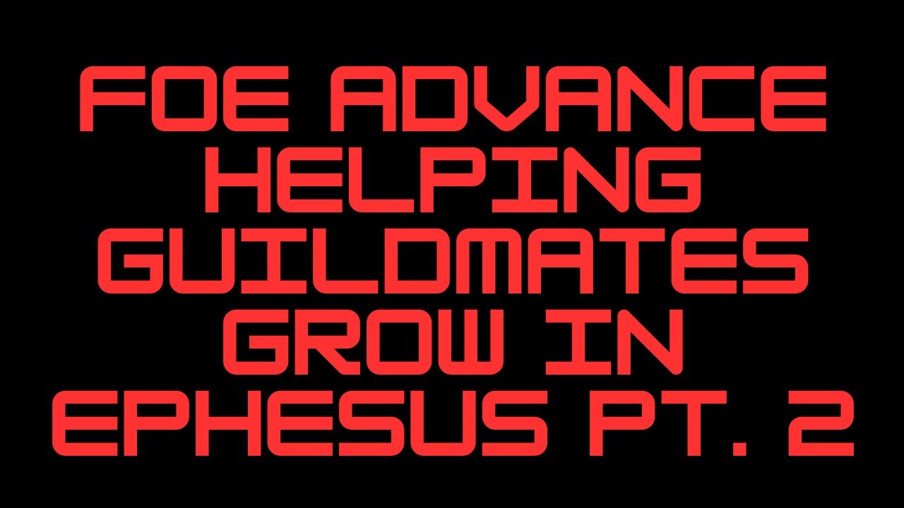 Helping My Guildmates Grow in Ephesus World