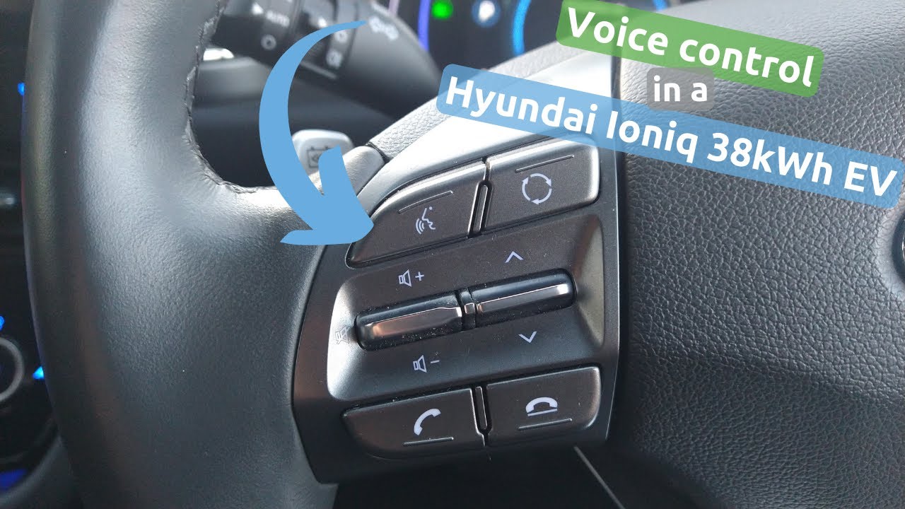 How to use voice control in a Hyundai Ioniq 38kWh electric car