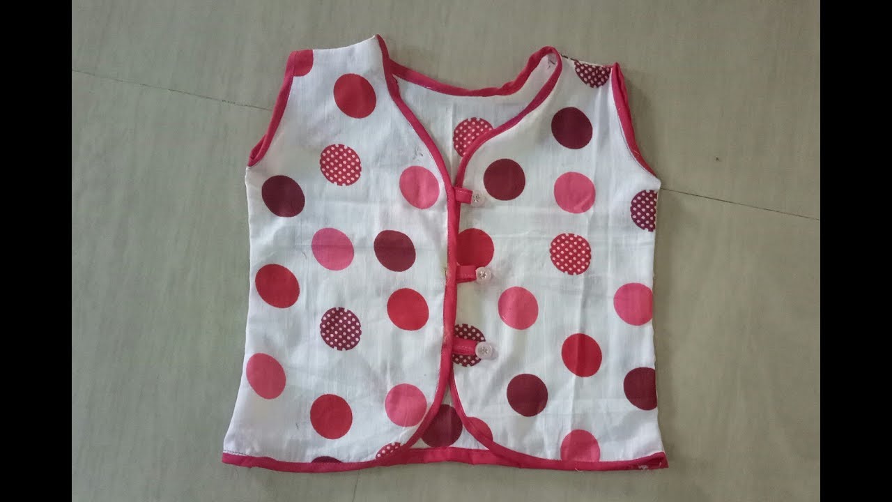 How to make a easy Newborn baby jhabla/cotton dress