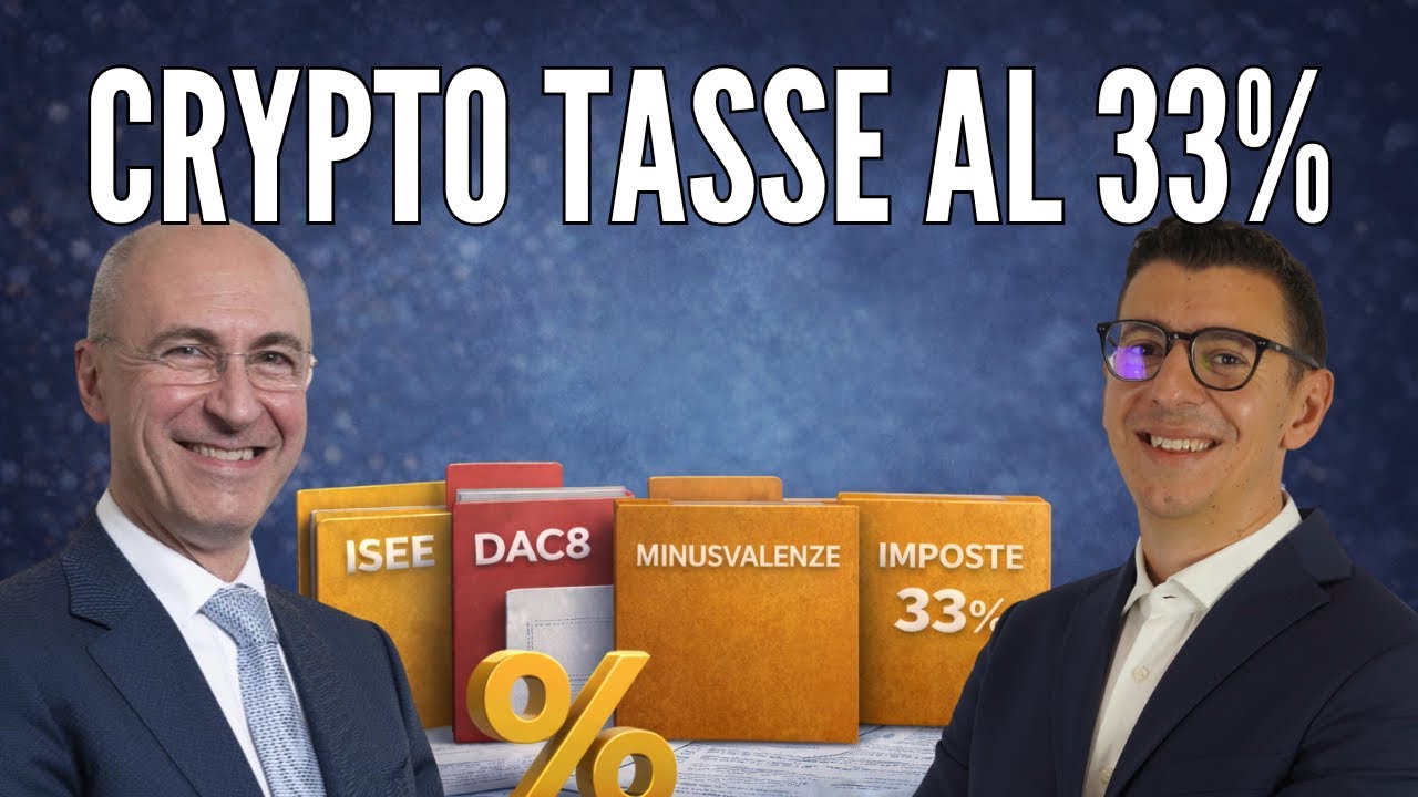 Cripto tassate al 33%: cosa cambia davvero su tasse, ISEE, minusvalenze e DAC8 | Live Q&A