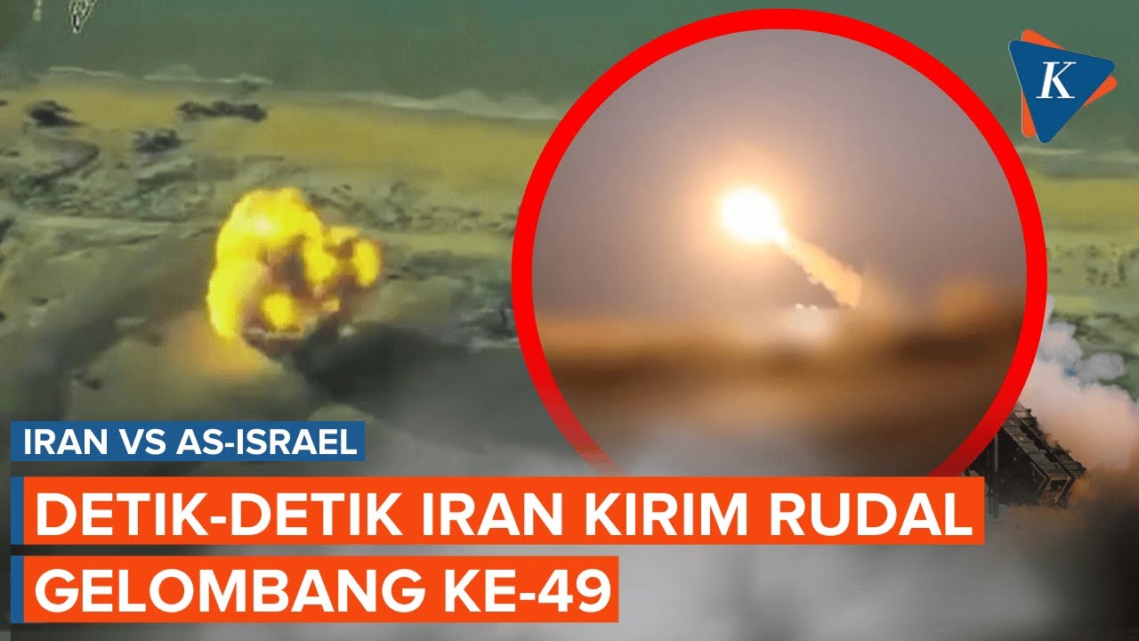 Detik-detik Iran Tembakkan Rudal 1 Ton Lagi, Serangan ke-49 Gempur AS-Israel di Timteng