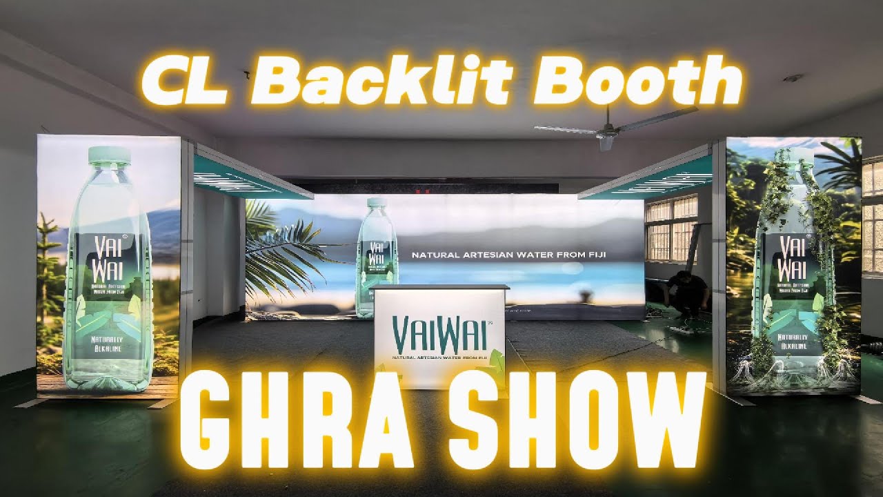 10x20ft Eco-Friendly Modular Backlit Trade Show Booth Light Box Backdrop #tradeshowbooth