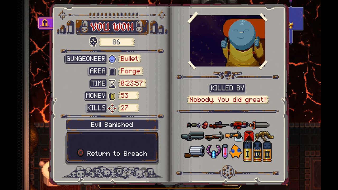 Enter the Gungeon - Boss Rush Mode (Complete/Successful Run)