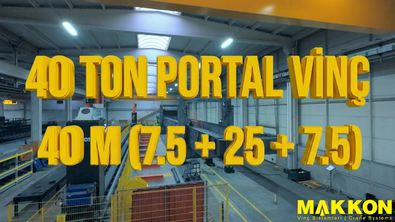 40 Ton Portal Crane | 40 m Span Heavy-Duty Gantry Crane – Manufacturing Completed