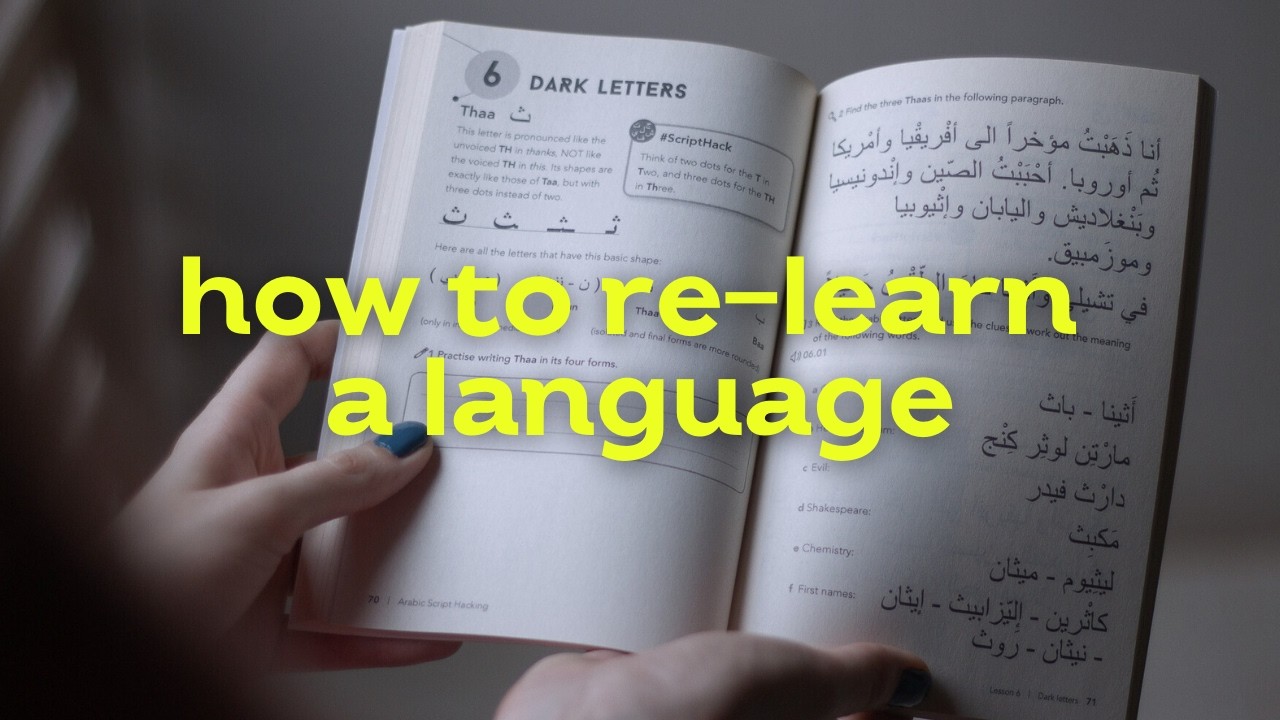 Get back into language learning after a break 📝