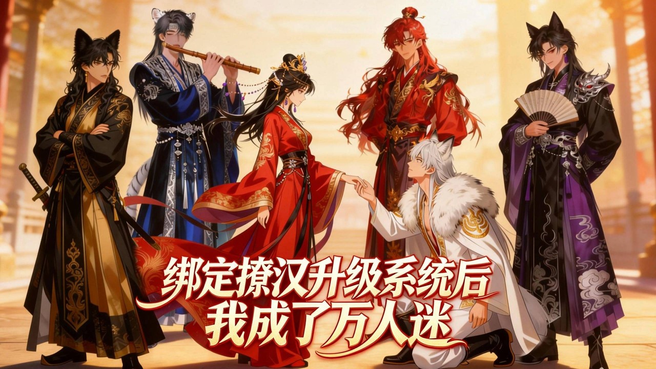 【FULL】綁定撩漢升級系統後我成了萬人迷🔥穿成舔狗皇太女，開局被全員嫌棄。我反手激活海王系統，撩得四大白月光為我爭風吃醋——這一世，我要做萬人迷女帝！#女頻 #逆襲 #動漫