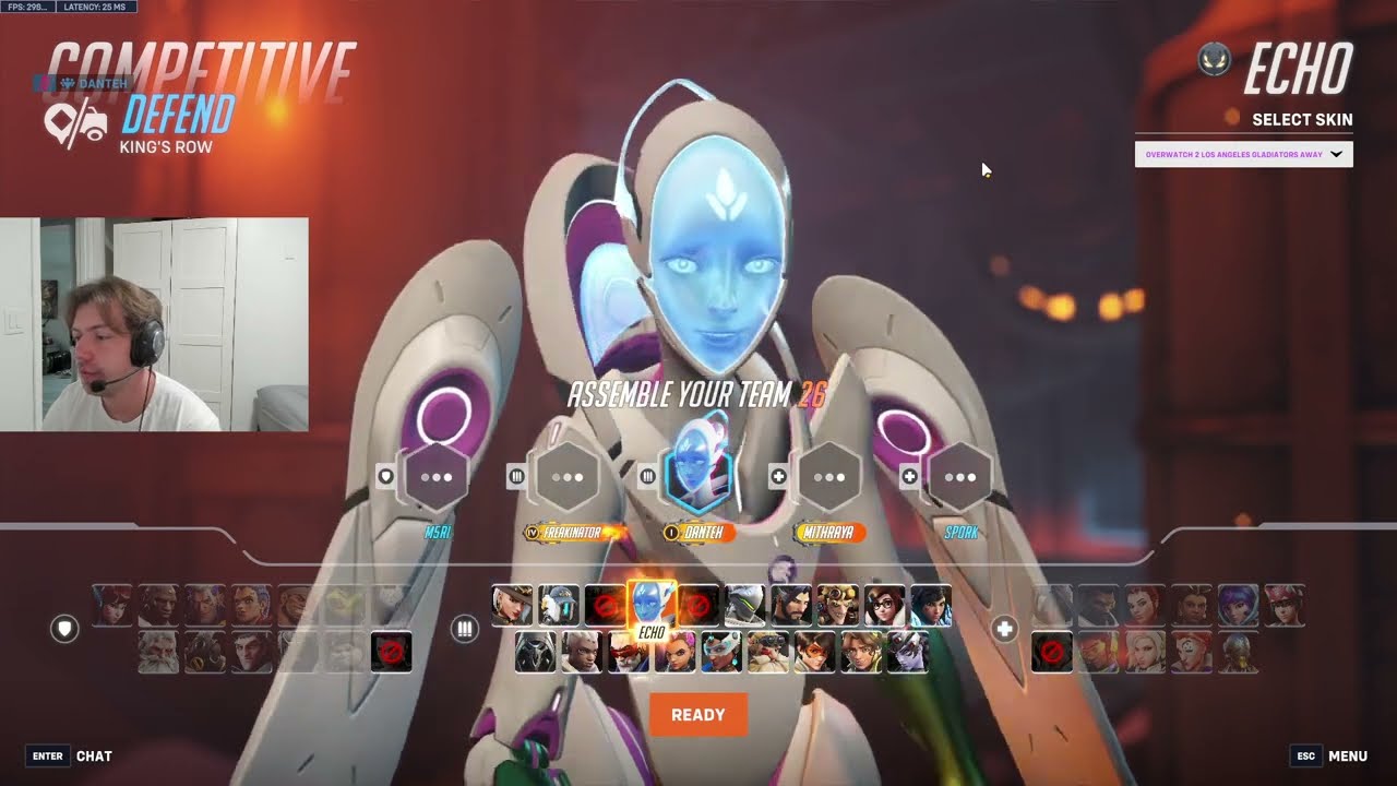 DANTEH INSANE ECHO GAMEPLAY OVERWATCH 2 СЕЗОН 17