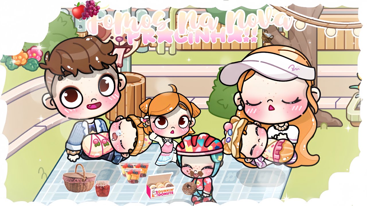 Fomos para a nova pracinha 🧺🍎 || aesthetic || AVATAR WORLD 