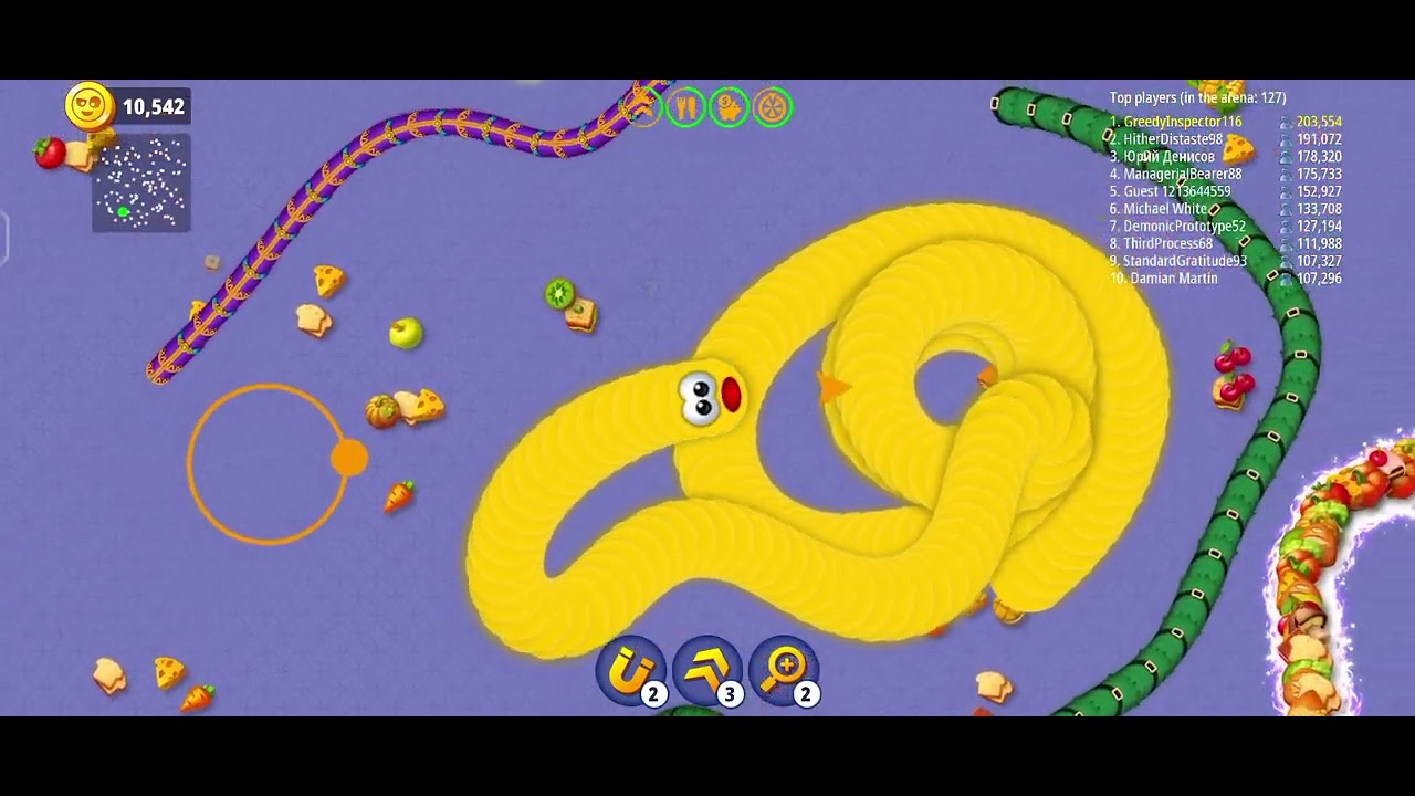 Big snake killer 😅😎 Top 1 😱😱#likeandsubscribe #gaming #wormszone #bigsnakegame 