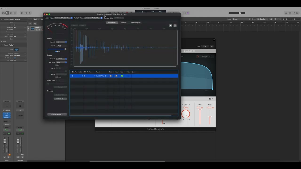 How to Make Impulse Response in Logic Impulse Response Utility