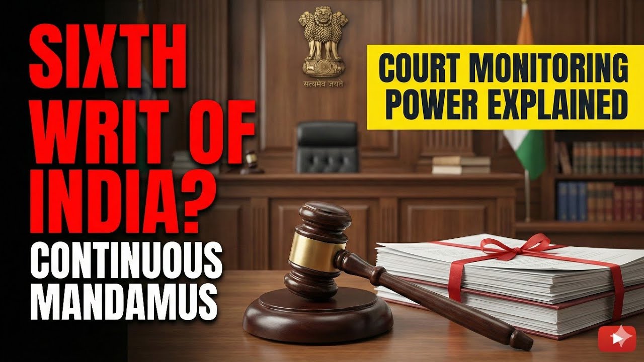 Sixth Writ of India Explained | Continuous Mandamus & Court Monitoring Power