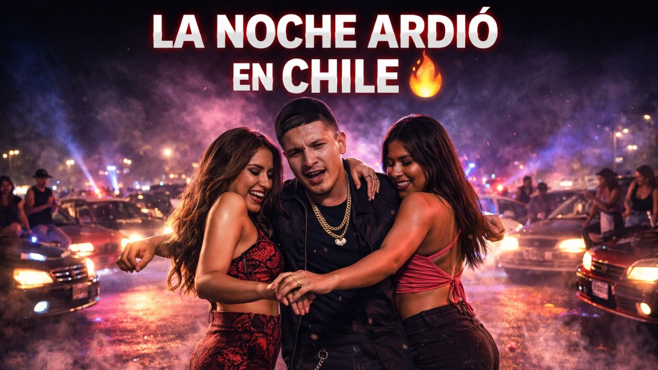 LA NOCHE ARDIÓ EN CHILE 🔥 Cumbia Callejera Extrema | Fiesta Urbana con Autos y Neon 4K