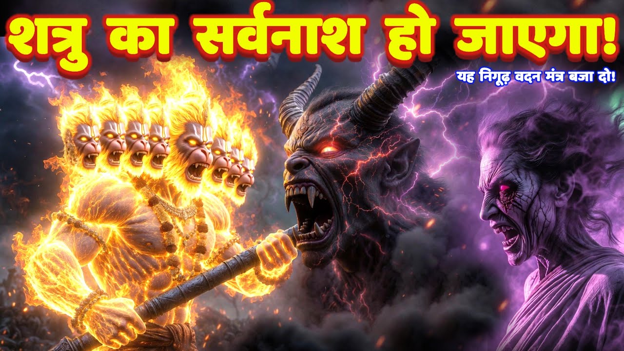 शत्रु मारण 11 मुखी हनुमान निगूढ़ वदन महा उग्र मंत्र: Shatru Nashak Mantra | hanuman mantra
