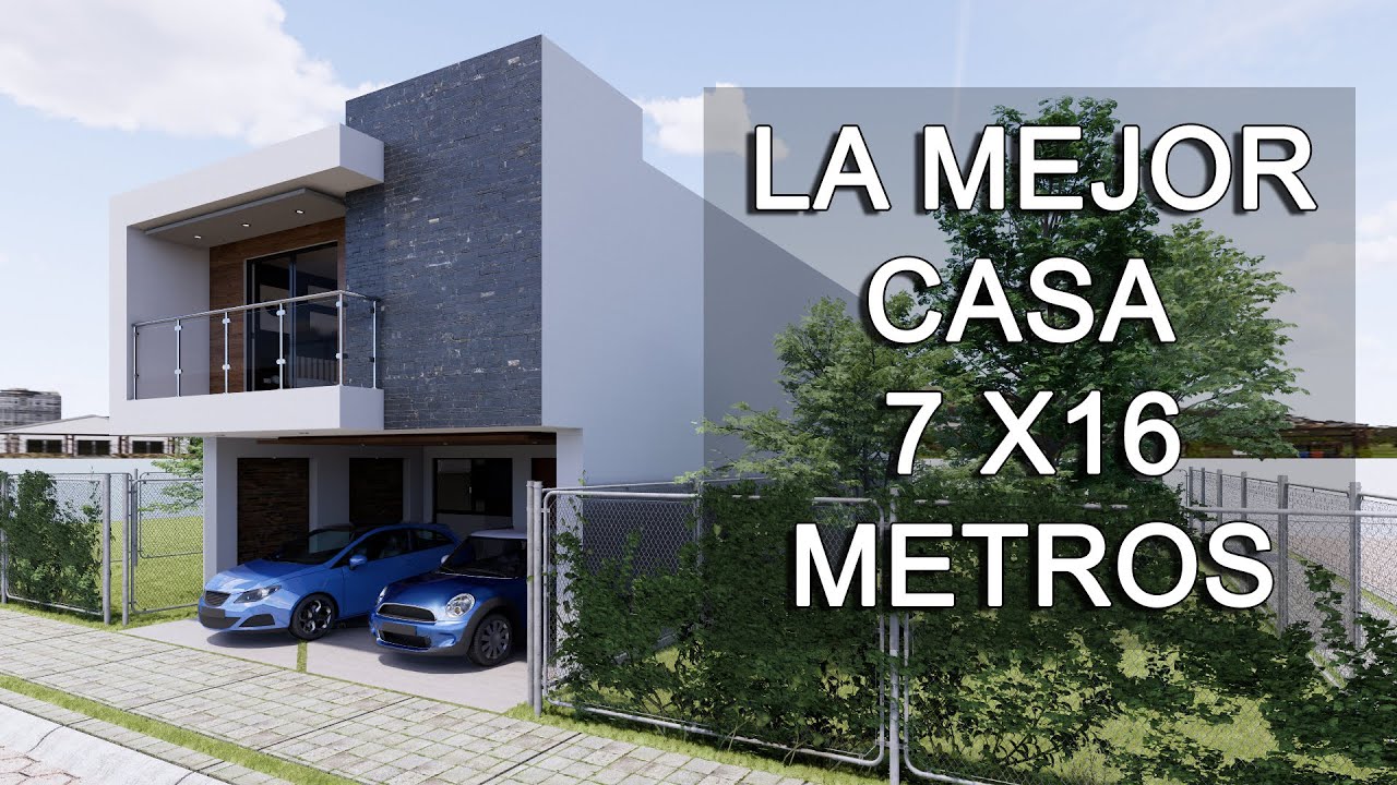 casa  con DOBLE ALTURA Y 3 DORMITORIOS / 7 X 16 METROS