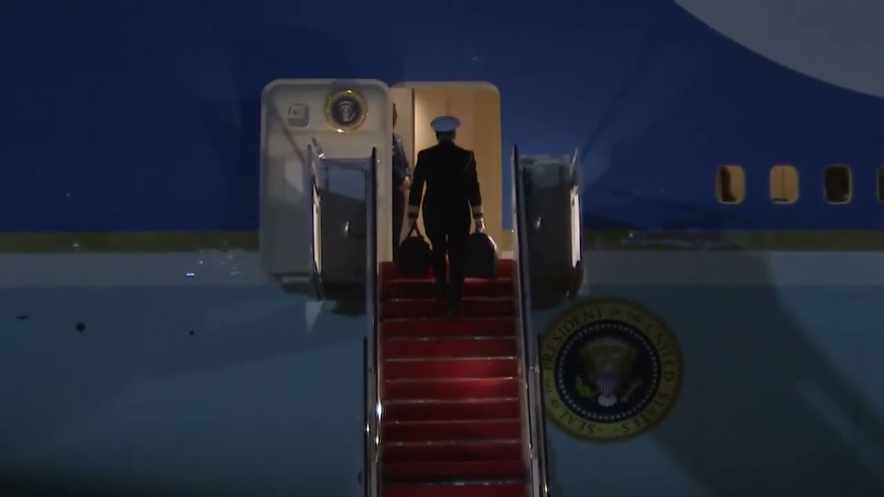 Trump departs for Florida on Air Force One as FAA cuts lights due to government shutdown, shortage