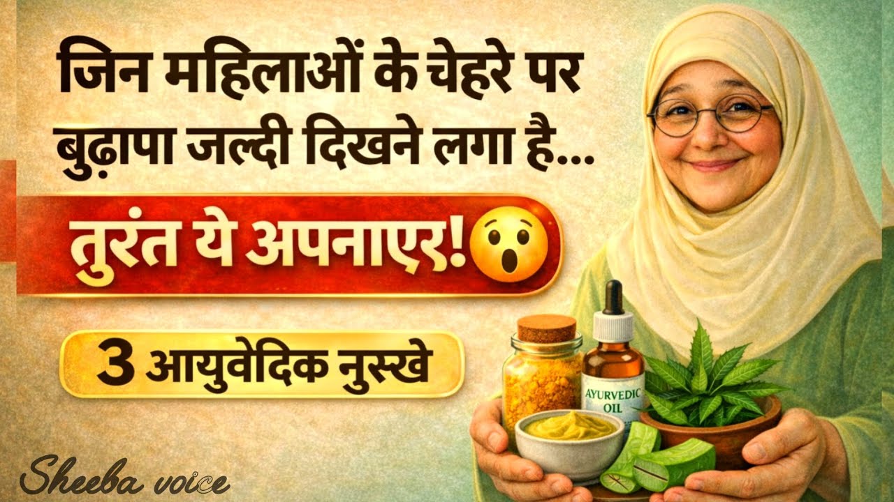 Women whose faces start showing signs of aging early | 3 Ayurvedic remedies 😱 | Anti Aging Remedy 👍🥰
