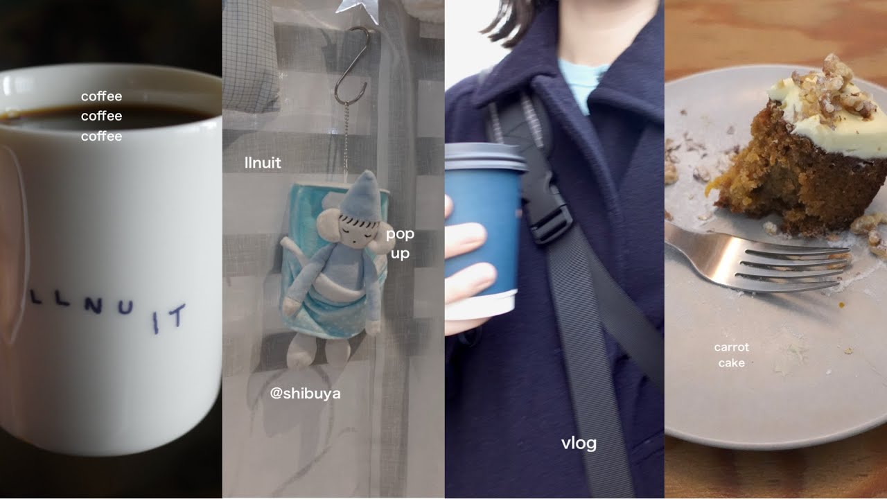 [ vlog ] 最近の日常⛄️コーヒーに囲まれる日々｜念願カフェとポップアップへ, 雪の日のおうち時間