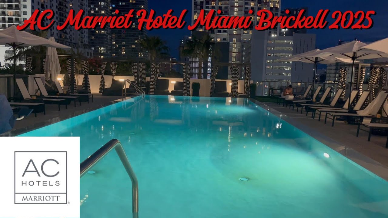 AC Marriet Hotel Miami Brickell 2025! A tour around Brickell!