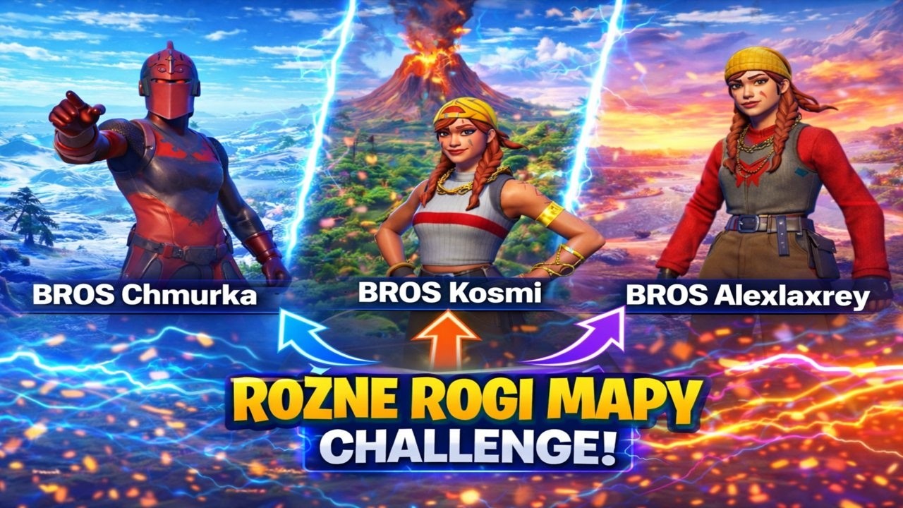 RÓŻNE ROGI MAPY CHALLENGE! 🔥 Kto przetrwa najdłużej? | Fortnite