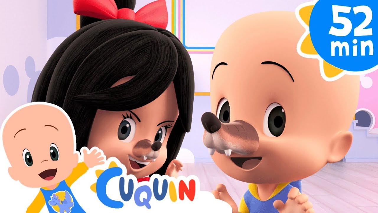 Cinco Lobinhos e mais músicas infantis em português com Cleo e Cuquin | Cocotoons Brasil