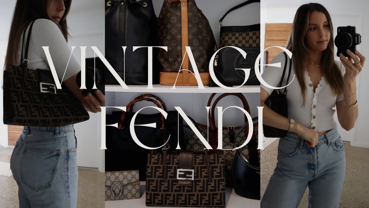 Распаковка винтажной сумки 2023 года 👜 | Доступная винтажная сумка Fendi менее чем за 200 долларов