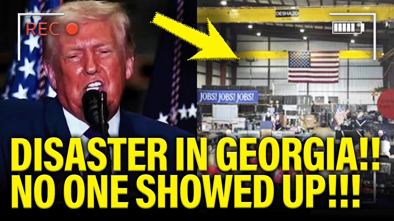 Trump has DISASTER SPEECH before TINY CROWD…IN GEORGIA!!!