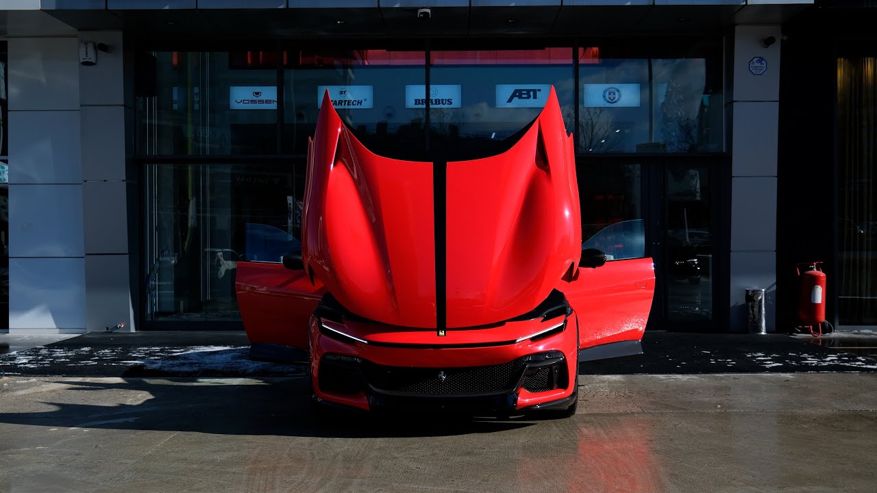 Ferrari Purosangue'ye Kırmızı Kaplama Uygulaması